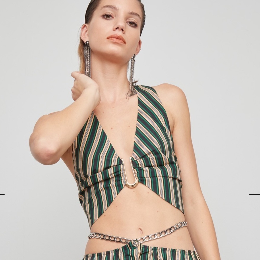 Atoìr the orbit crop ivy peach stripe